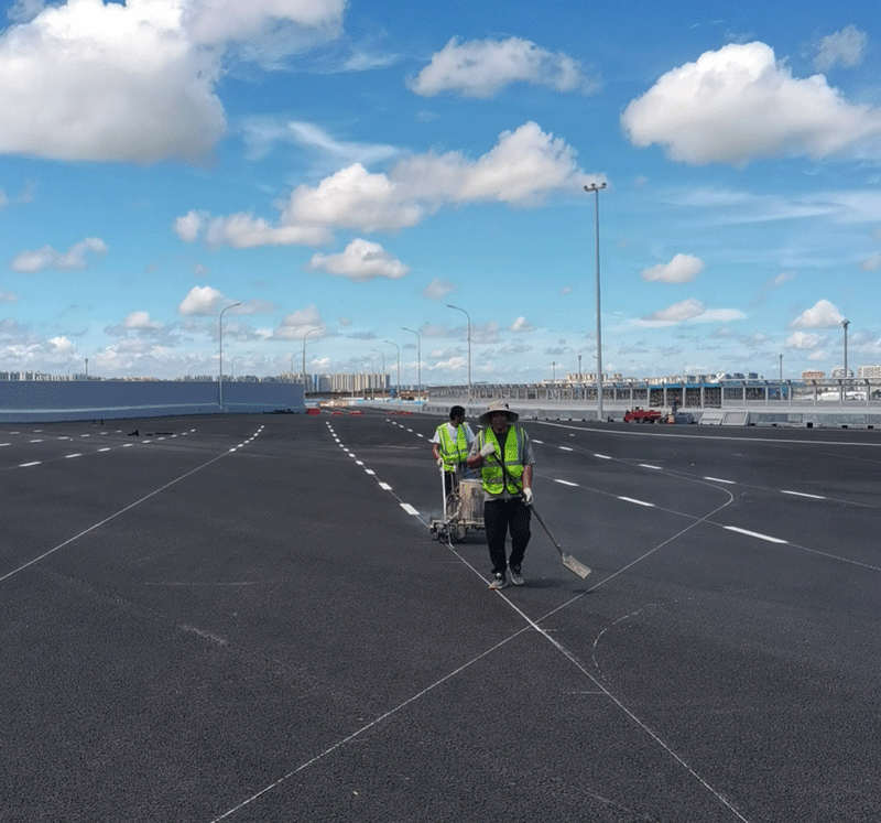 海口道路划线