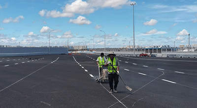 海口道路划线